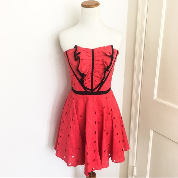 Karen Millen Dresses & Skirts - Karen Millen Red Ruffle Sundress